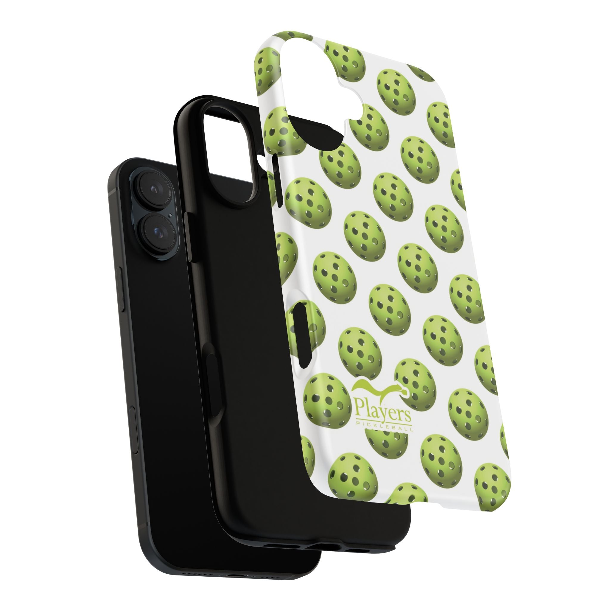 Pickleball Pattern Phone Cover (on White)
