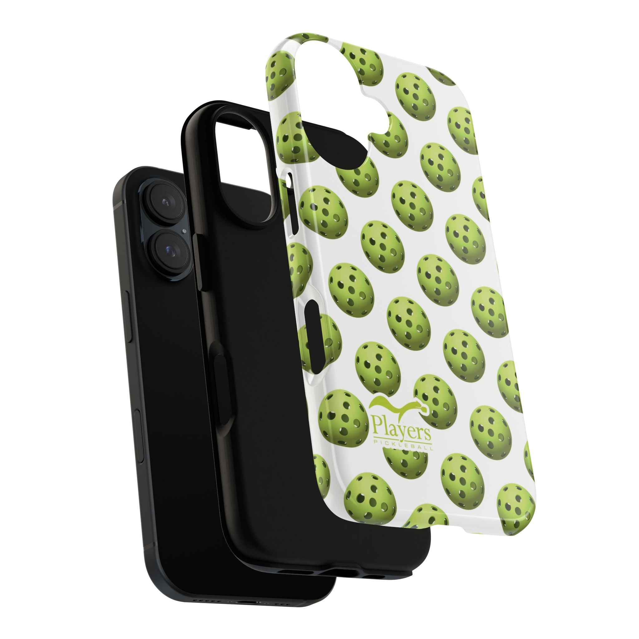 Pickleball Pattern Phone Cover (on White)