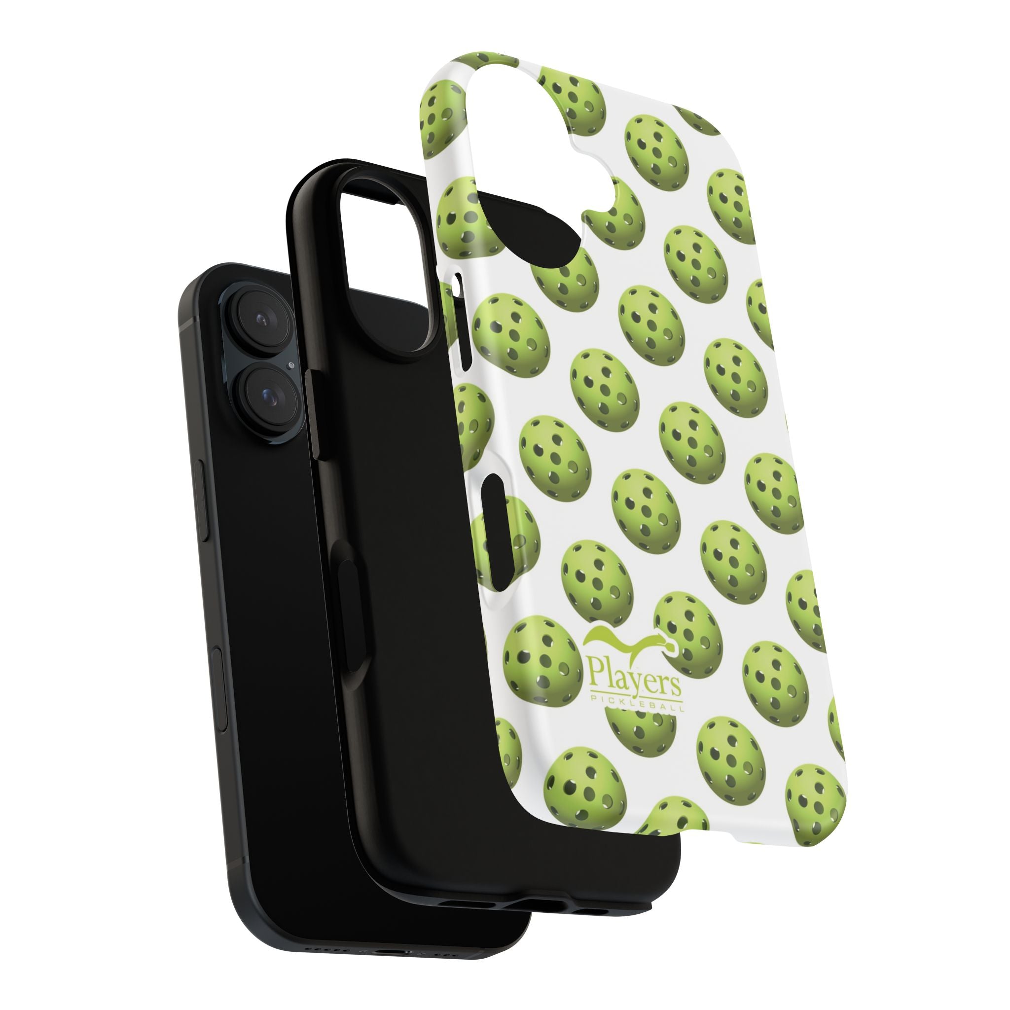 Pickleball Pattern Phone Cover (on White)