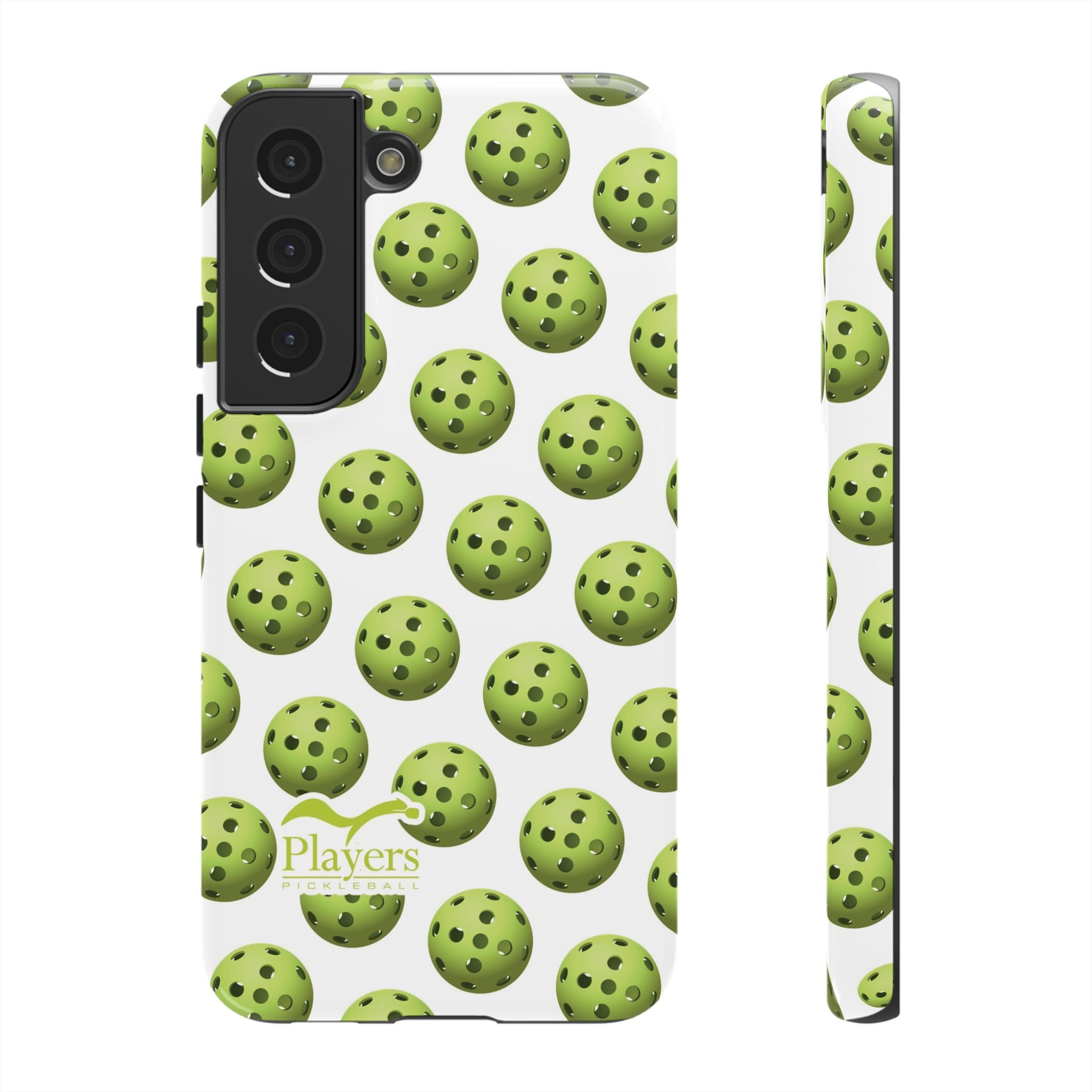 Pickleball Pattern Phone Cover (on White)