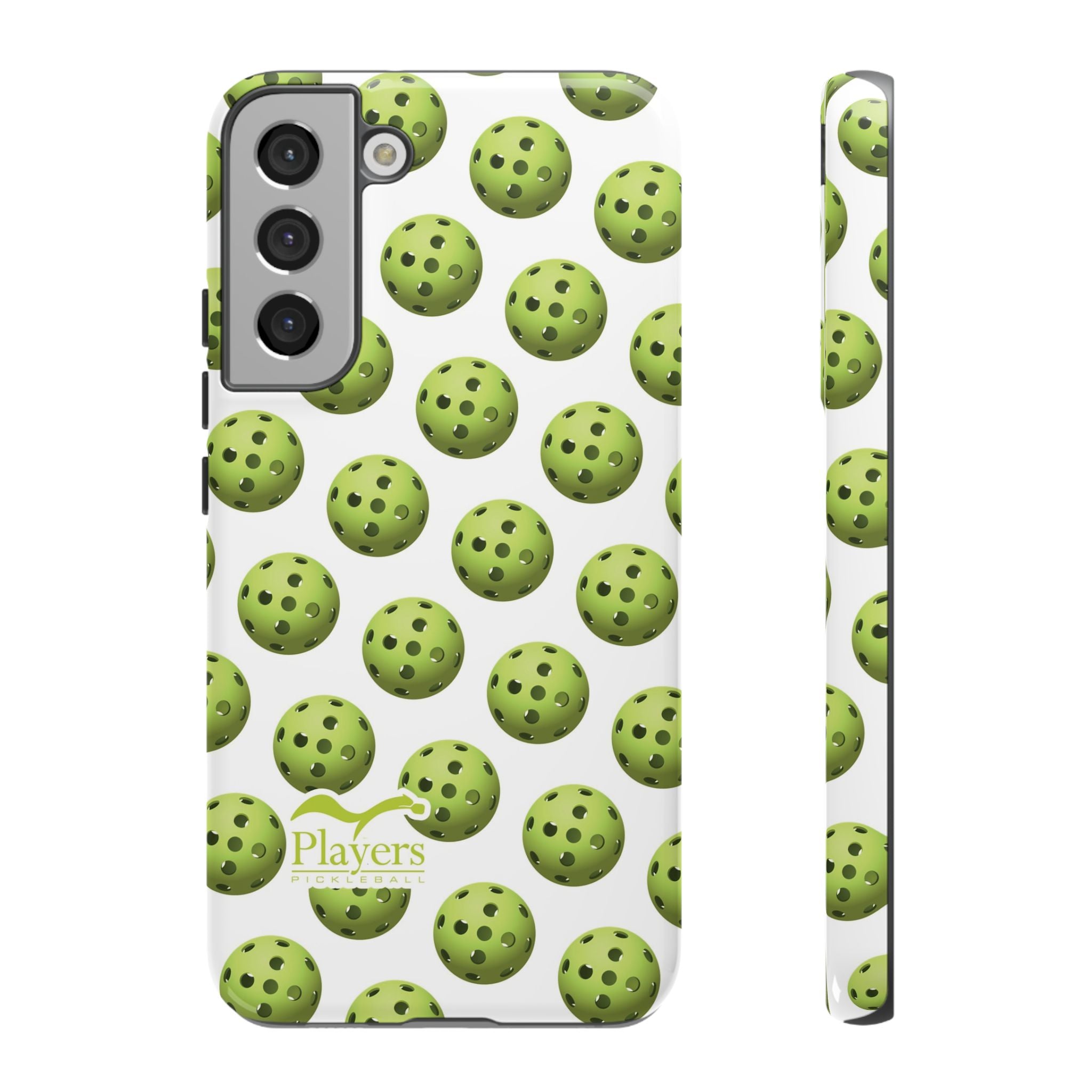 Pickleball Pattern Phone Cover (on White)
