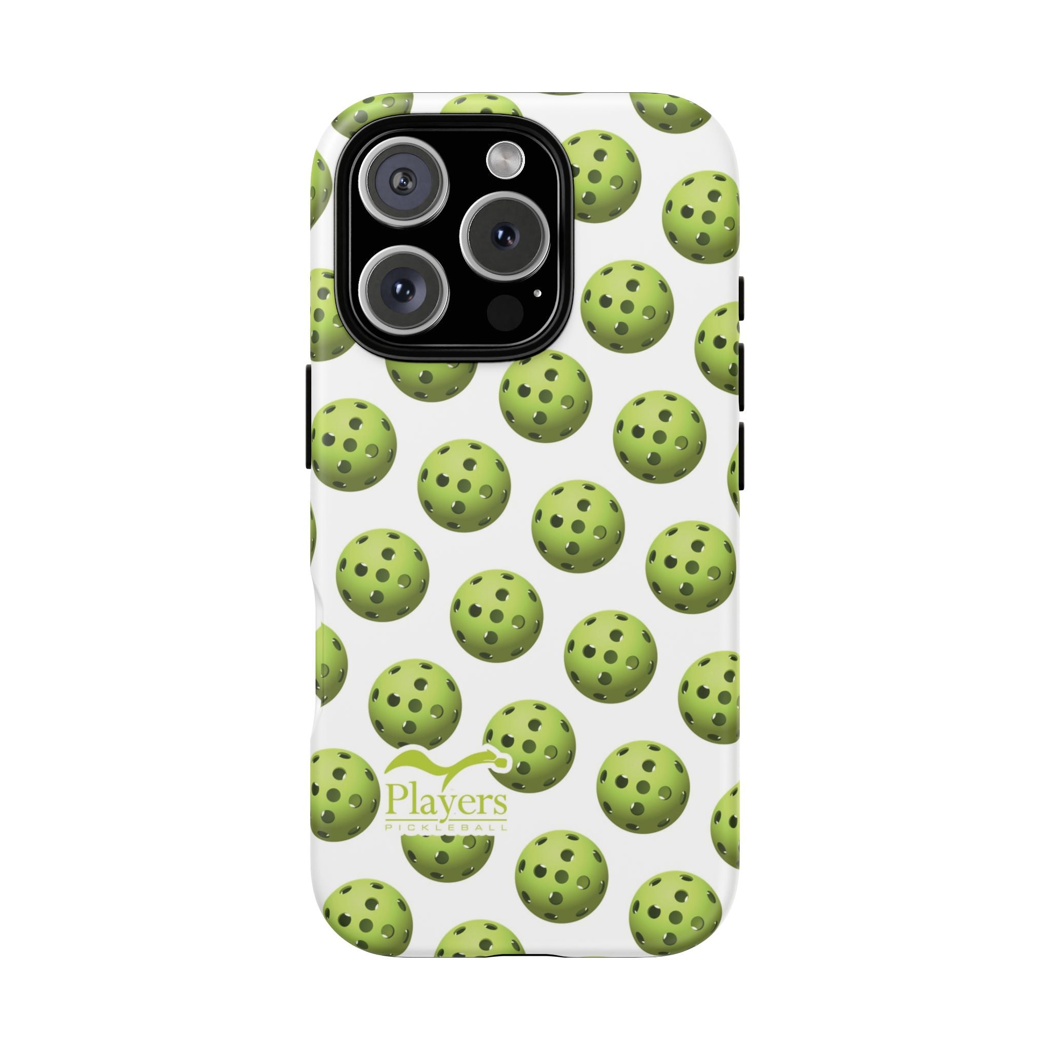 Pickleball Pattern Phone Cover (on White)