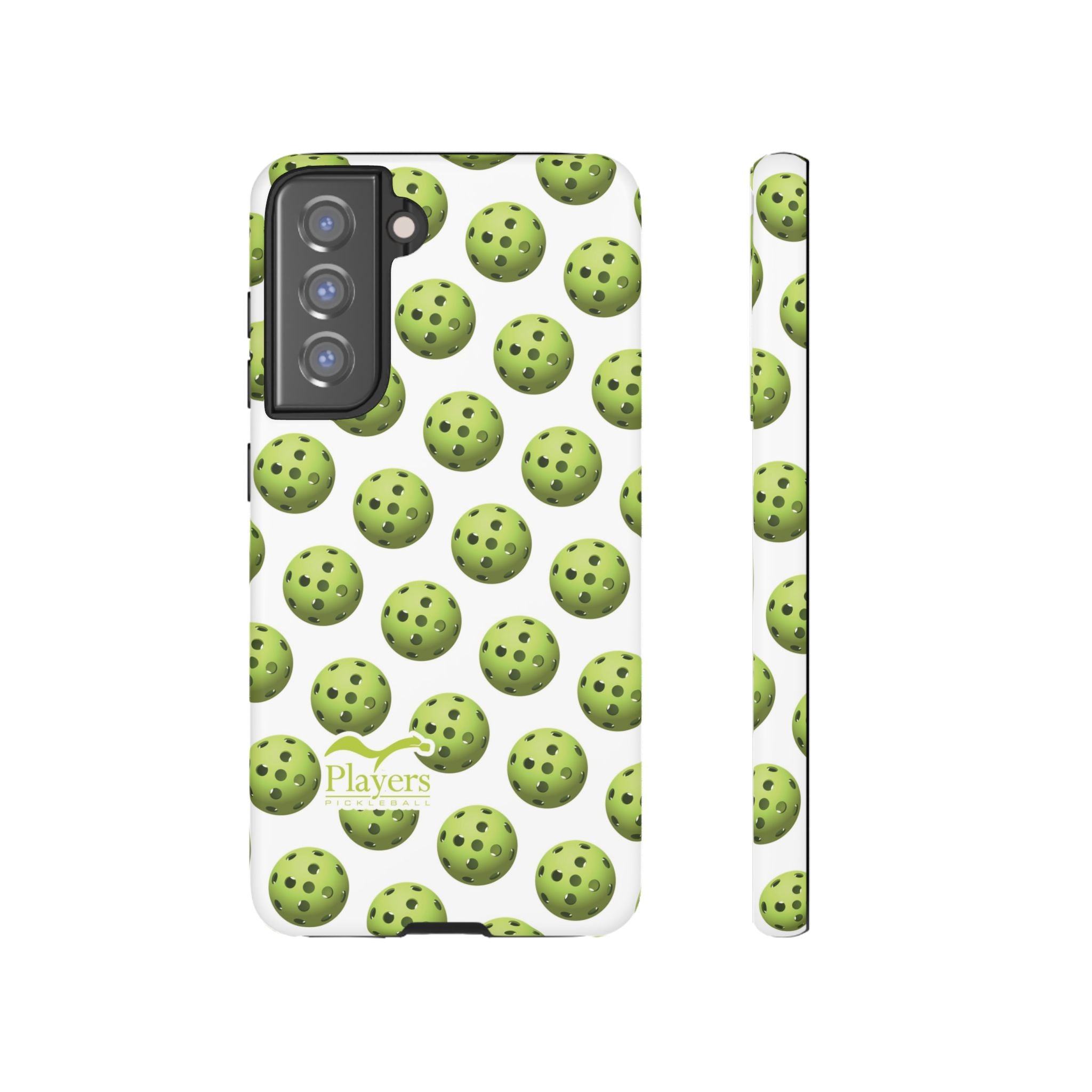 Pickleball Pattern Phone Cover (on White)
