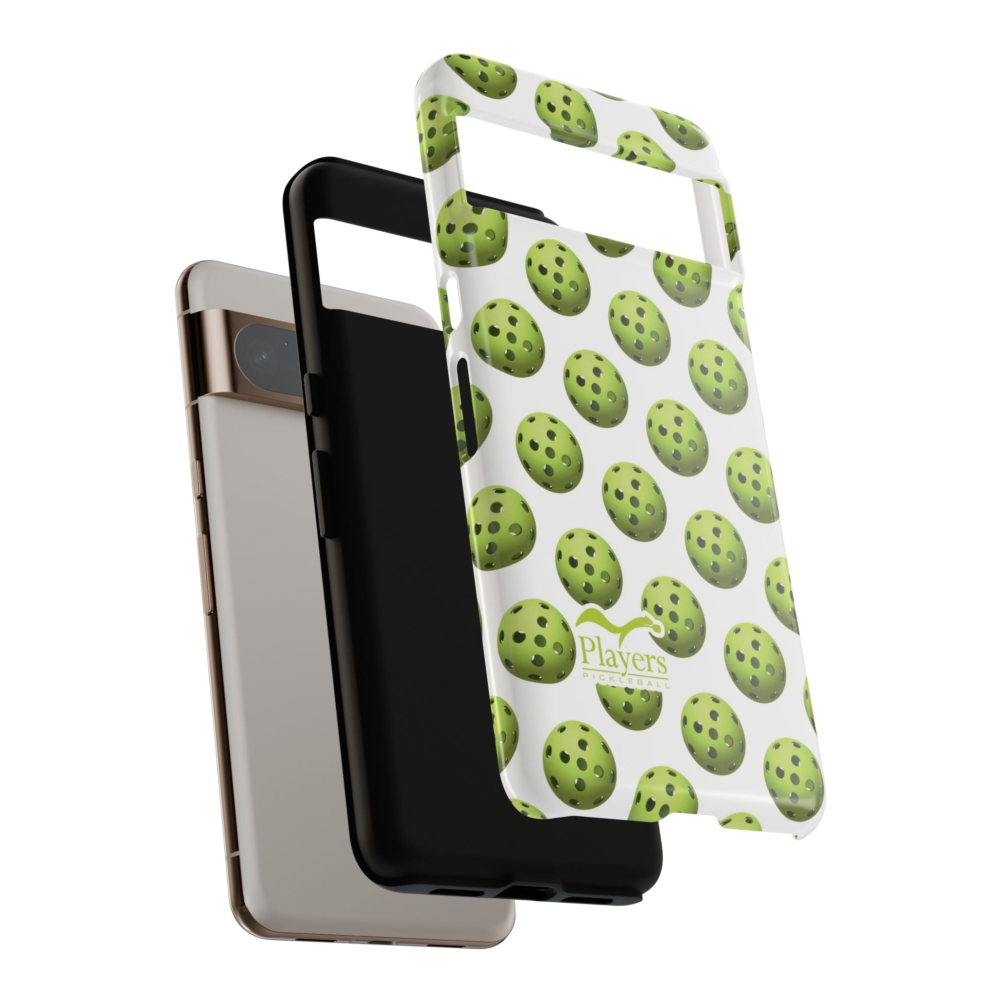 Pickleball Pattern Phone Cover (on White)