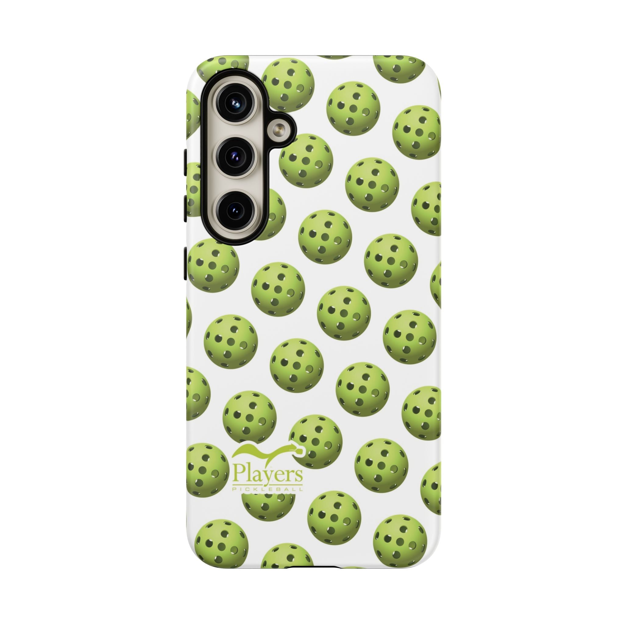 Pickleball Pattern Phone Cover (on White)