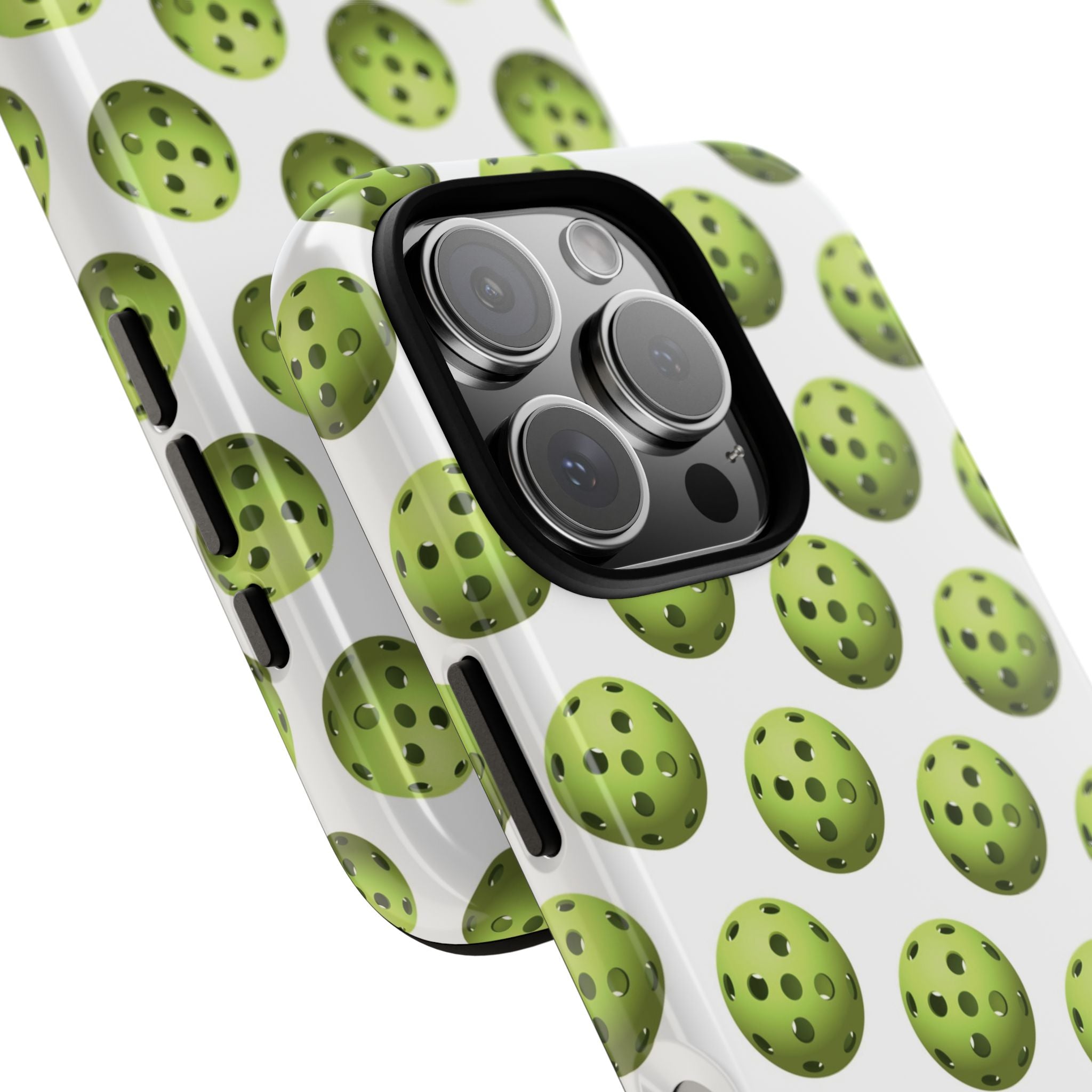 Pickleball Pattern Phone Cover (on White)