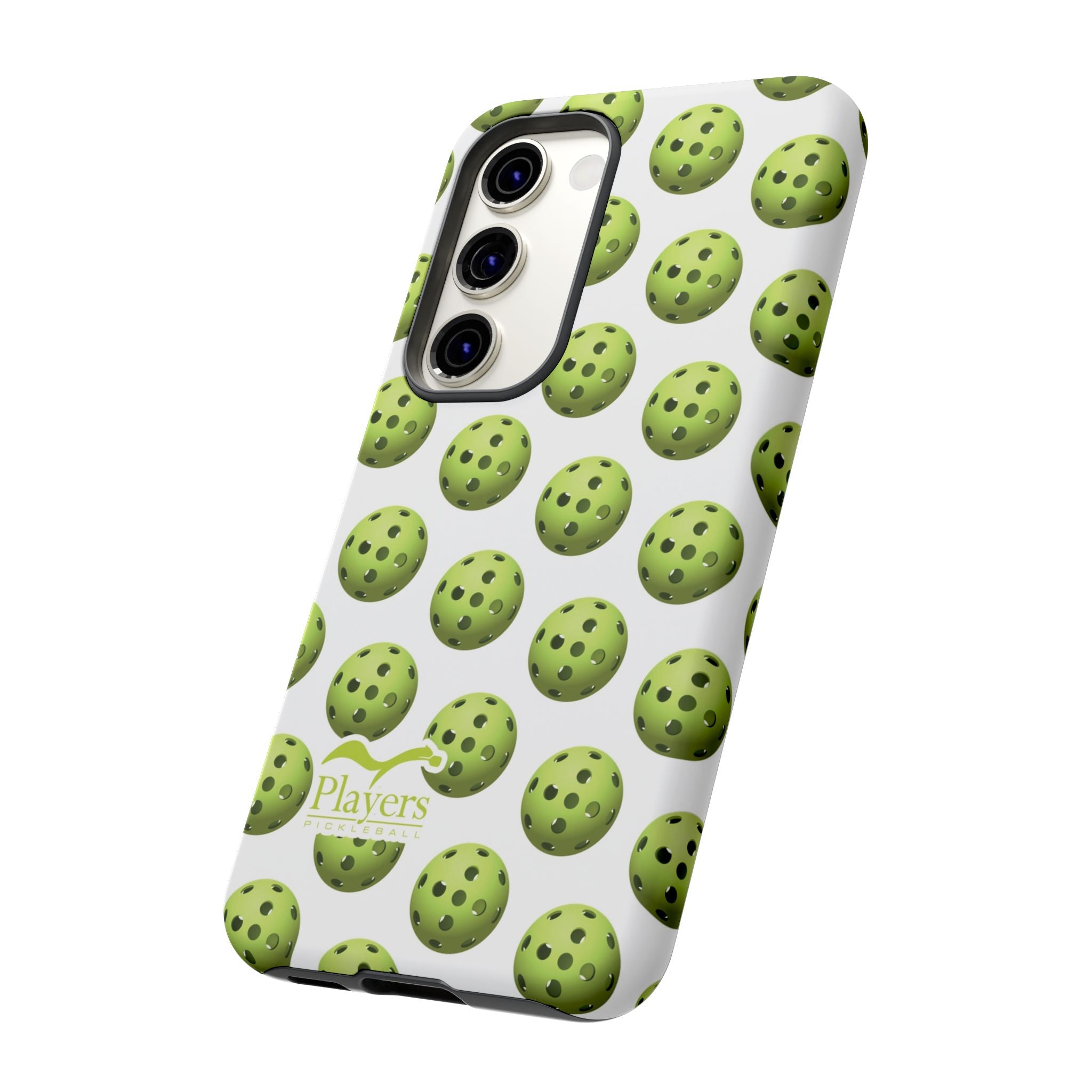 Pickleball Pattern Phone Cover (on White)