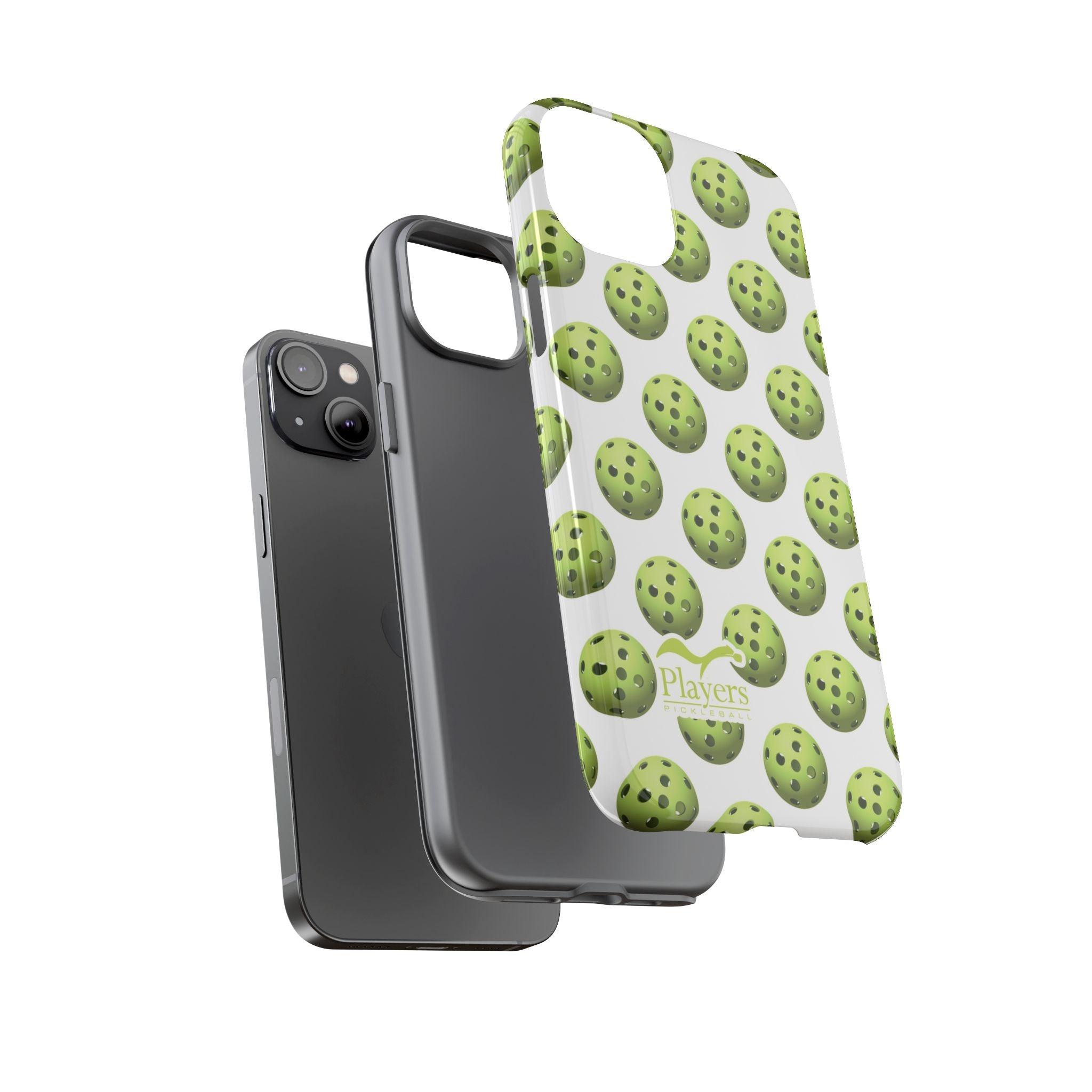 Pickleball Pattern Phone Cover (on White)