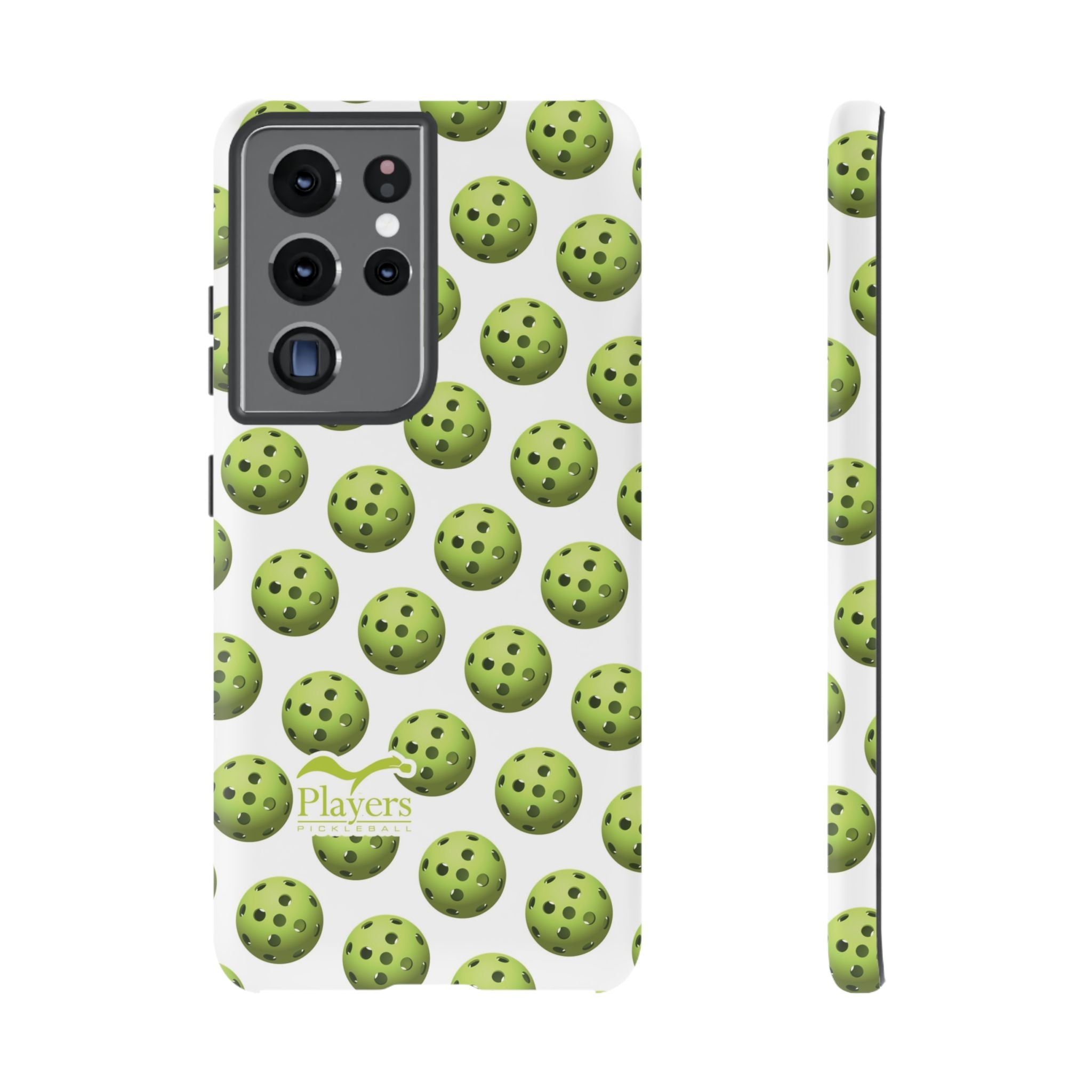 Pickleball Pattern Phone Cover (on White)