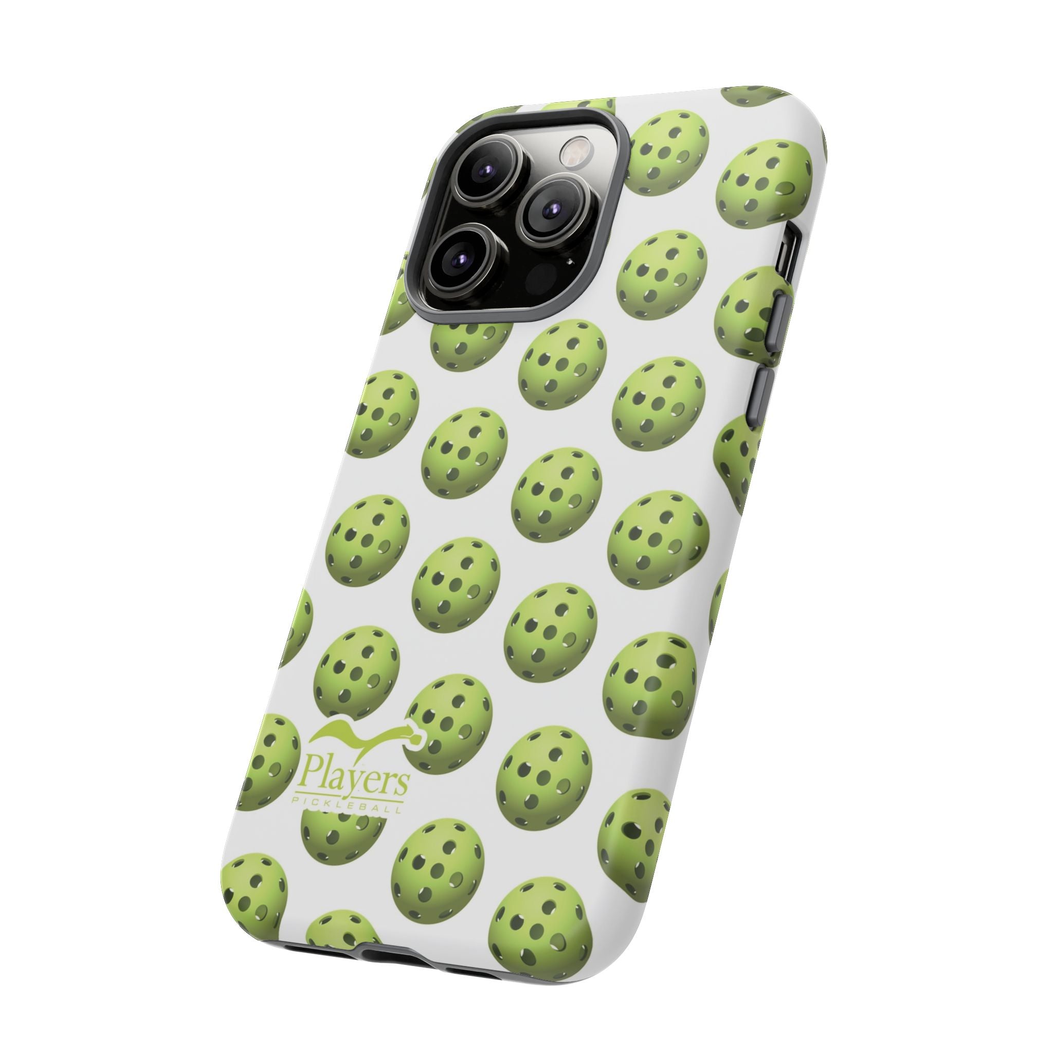 Pickleball Pattern Phone Cover (on White)