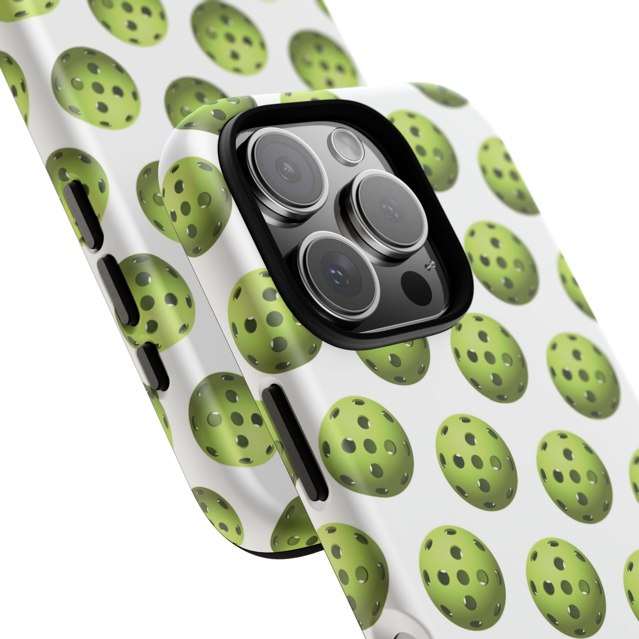 Pickleball Pattern Phone Cover (on White)