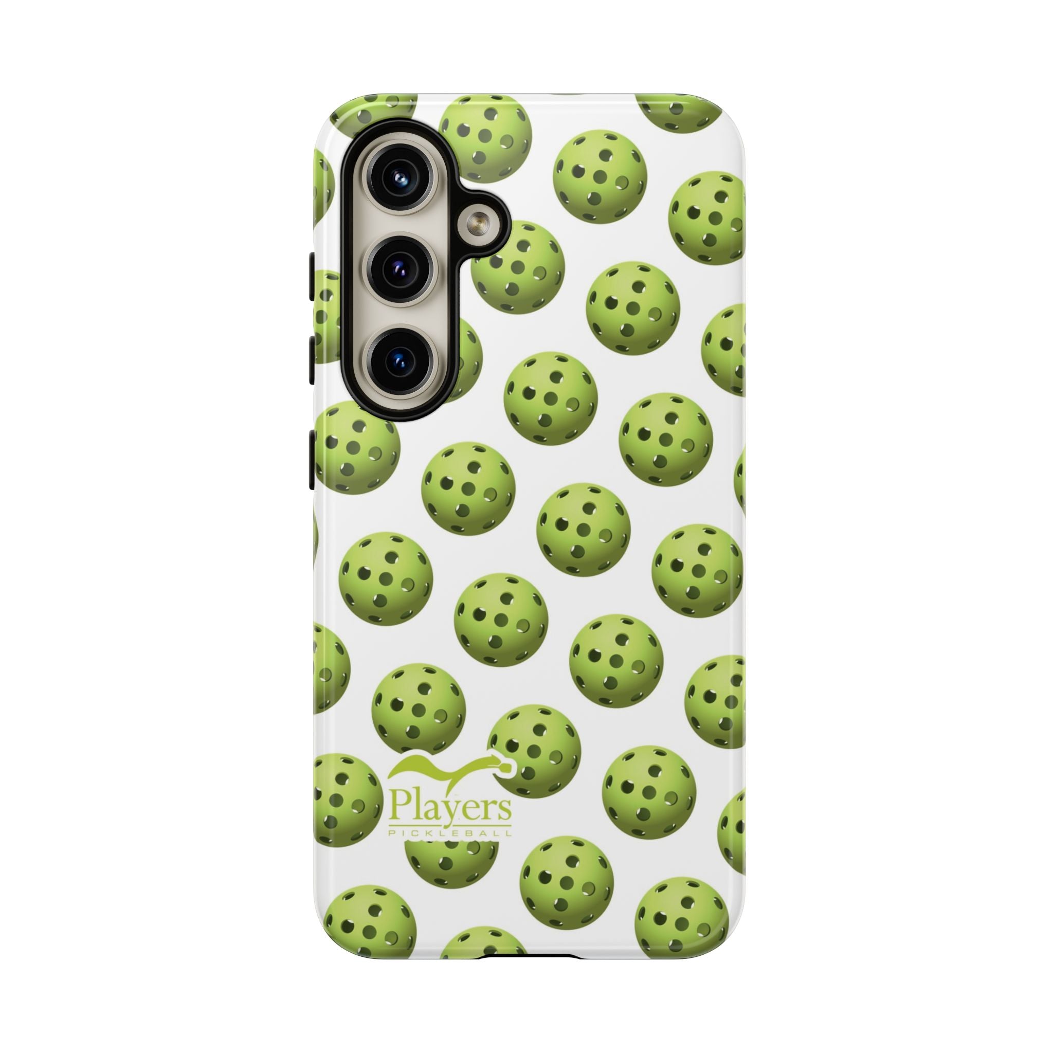 Pickleball Pattern Phone Cover (on White)