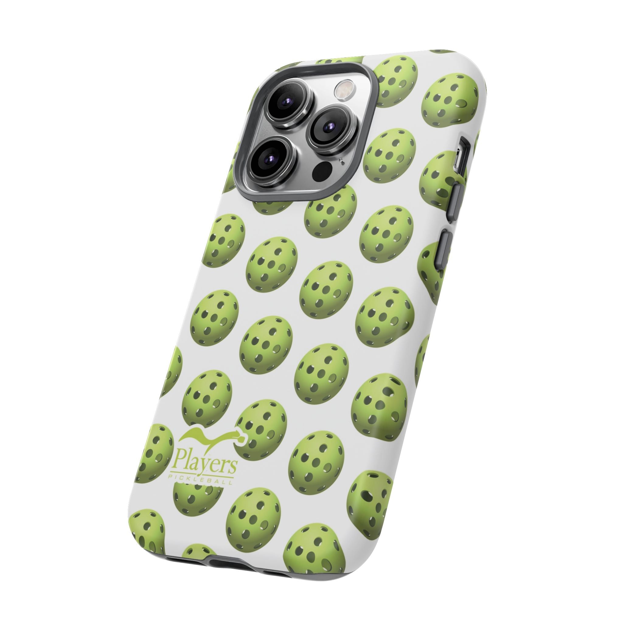 Pickleball Pattern Phone Cover (on White)