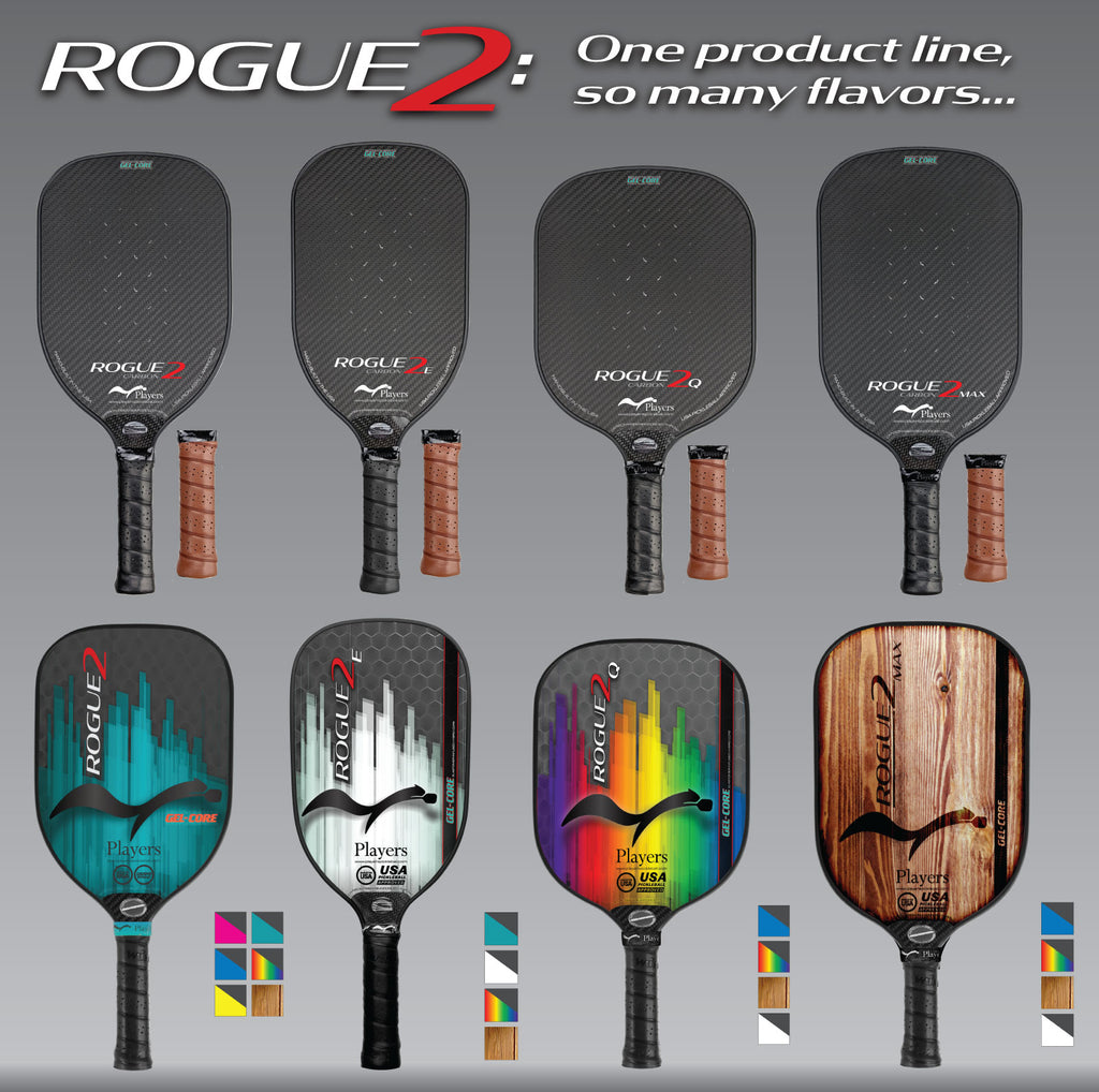 Finding Your Perfect Match: Comparing "Rogue2" and "Rogue2 Carbon" Paddles and Their Available Shapes