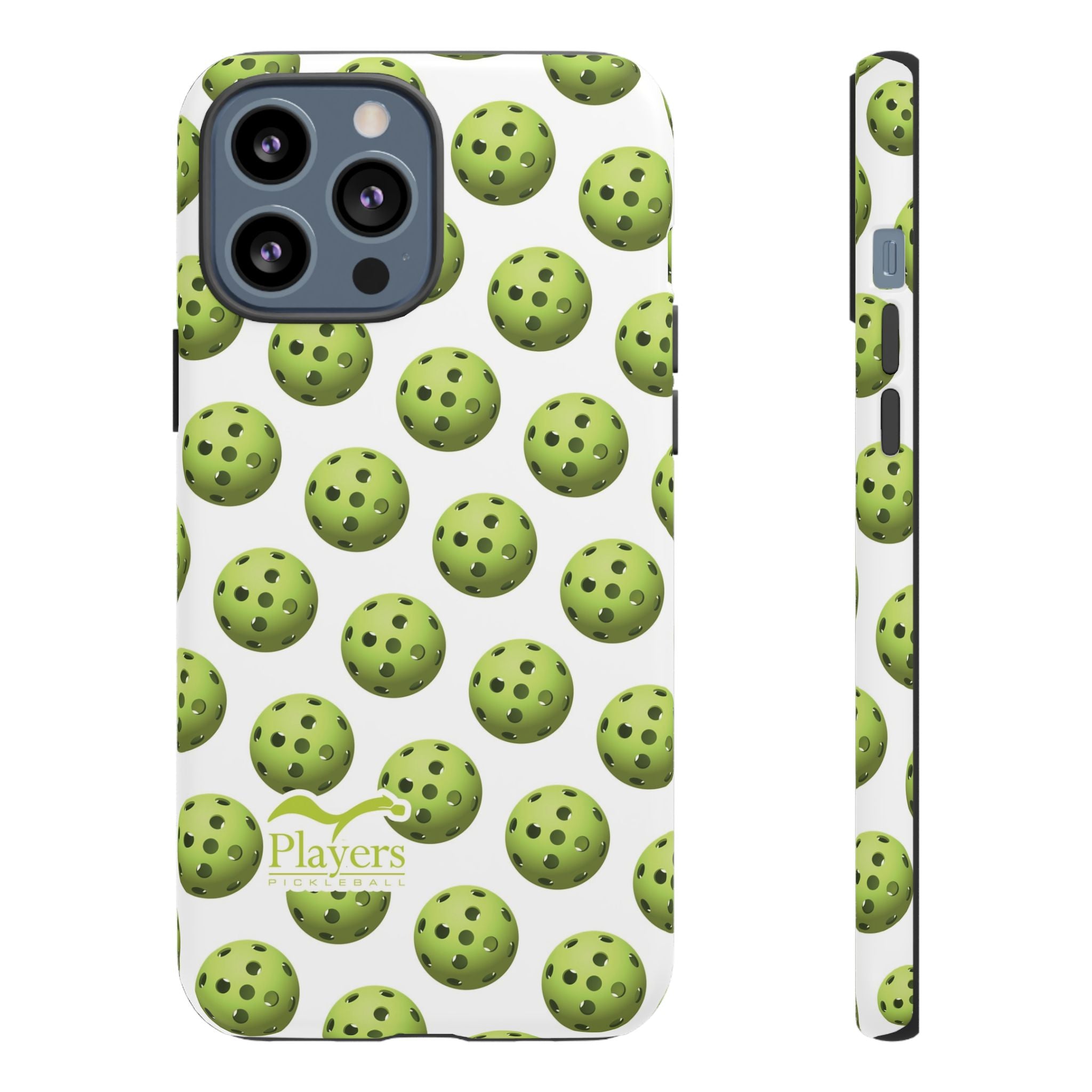 Pickleball Pattern Phone Cover (on White)