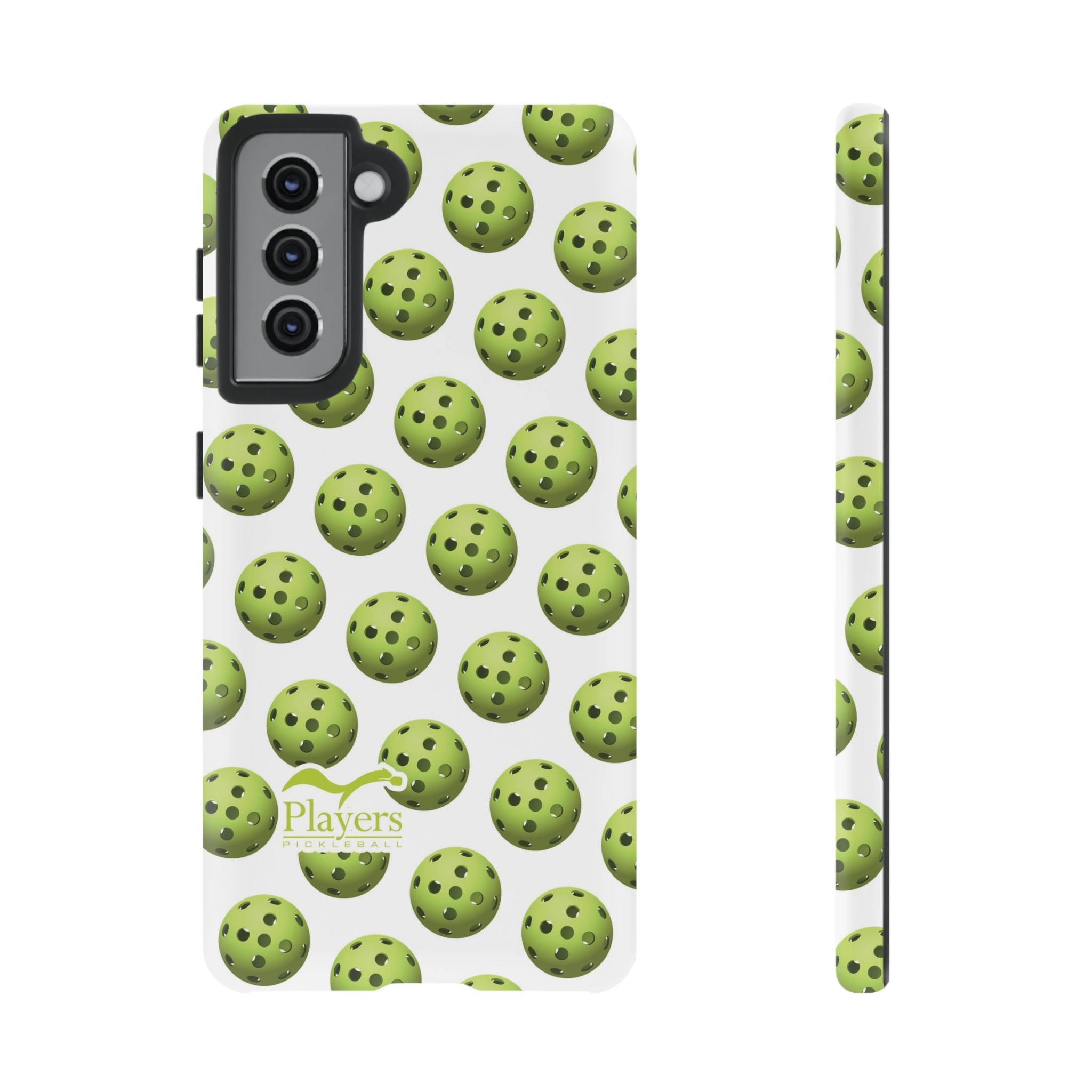 Pickleball Pattern Phone Cover (on White)