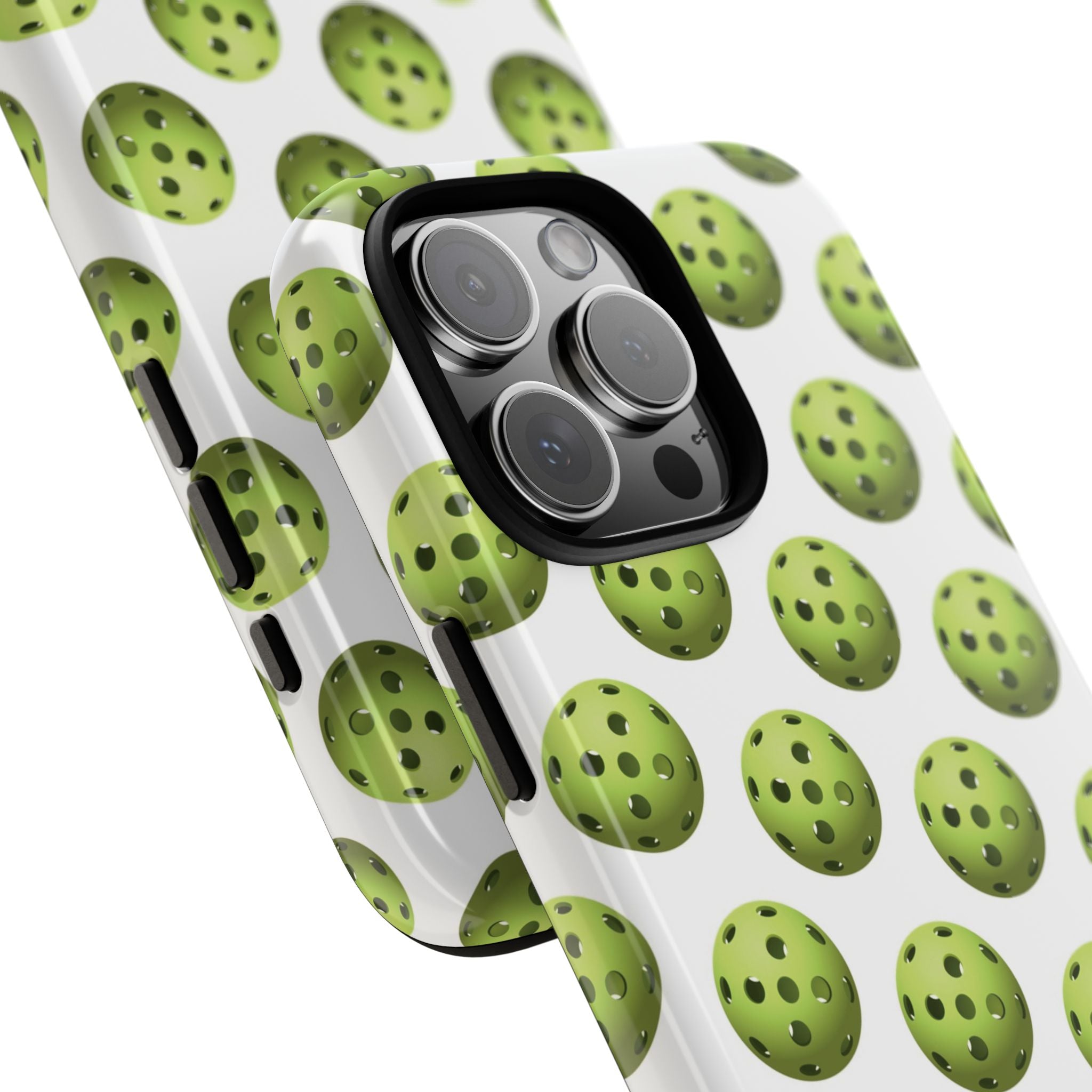 Pickleball Pattern Phone Cover (on White)