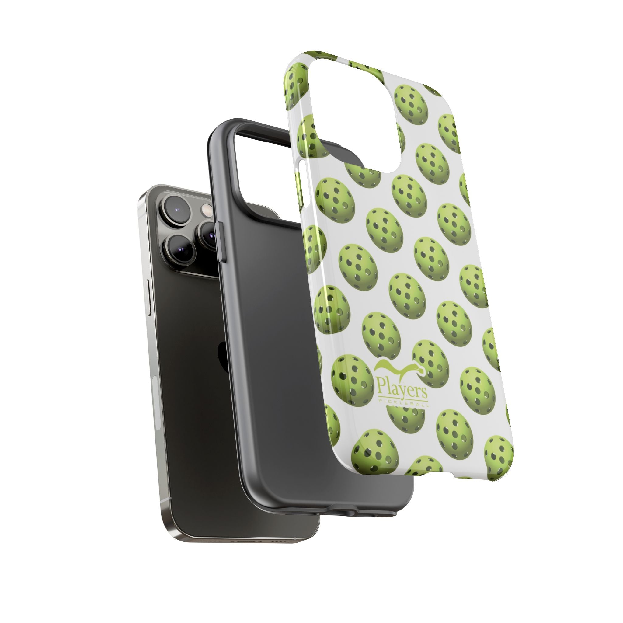 Pickleball Pattern Phone Cover (on White)